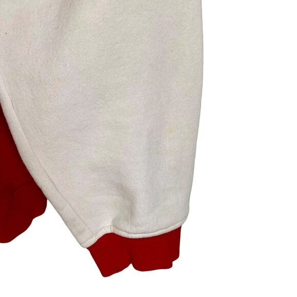 Red Oak Sportswear Mens Pullover Hoodie Sweatshirt with Pocket Red White XL - Picture 10 of 15